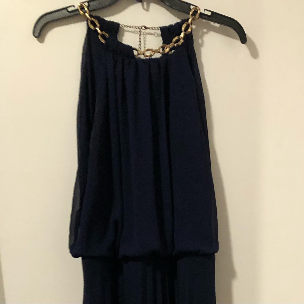 long blue maxi dress